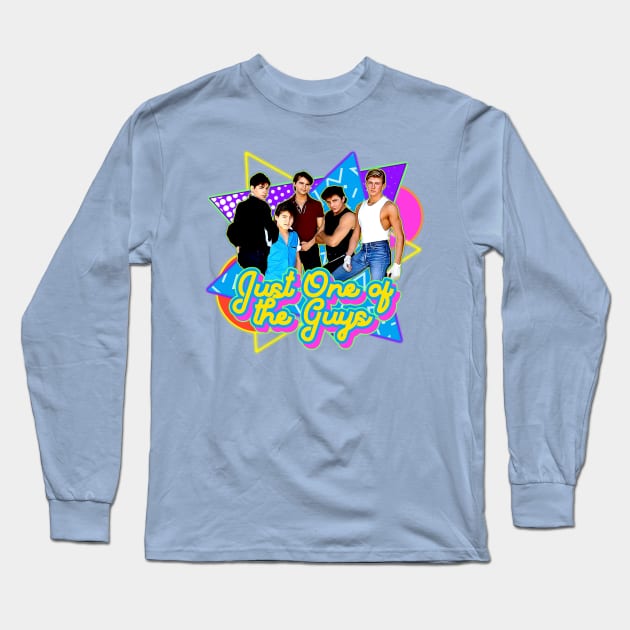 Just One of the Guys Retro 80s Movies Long Sleeve T-Shirt by darklordpug